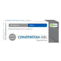 Суматриптан-OBL таблетки 100мг фото