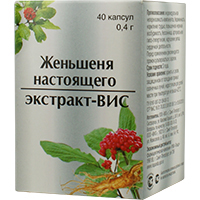 Женьшеня настоящего экстракт - ВИС капсулы массой 0,4г фото