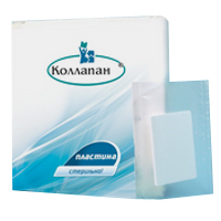 Коллапан-Г с гентамицина сульфатом пластина (мембрана) min 0,3х20х30мм фото