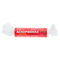Аскорбинка с сахаром и фруктовым вкусом таблетки со вкусом клубники 2,9г фото