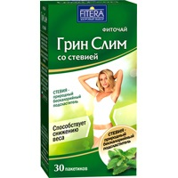 Fitera "Грин Слим со стевией" чай без ароматизатора 2г фото