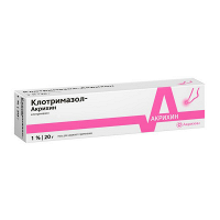 Клотримазол-Акрихин мазь 1% 20г фото