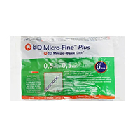 Шприцы инсулиновые BD Micro-Fine Plus U-100 1мл с иглой 0,25x6 мм (31G) фото
