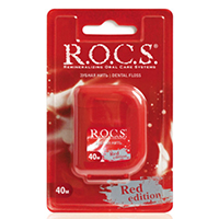 Зубная нить "РОКС" Red Edition 40м фото