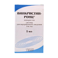 Винкристин-РОНЦ раствор для инъекций 1мг/мл 5мл фото