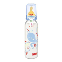 Бутылочка "NUK" Classic стеклянная с латексной соской 0+ 230мл (10745018) фото