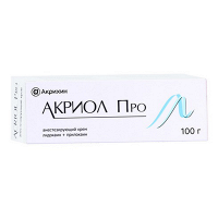 Акриол Про крем 25мг/г+25мг/г 100г фото