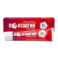 Пенталгин экстра-гель гель 5% 50г фото