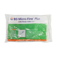 Шприцы инсулиновые BD Micro-Fine Plus U-100 0,5мл с иглой 0,25x6мм (31G) фото