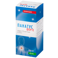 Панатус форте сироп 7,5мг/5мл 200мл фото