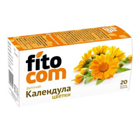 Фиточай "Календула, цветки" Фитоком фильтр-пакеты по 1,5г фото