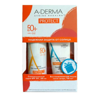 A-Derma "Protect" набор спрей SPF50+ 200мл+лосьон после загара 100мл фото