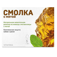 Vitateka "Смолка из живицы лиственницы" смолка с мятой 0,8г фото