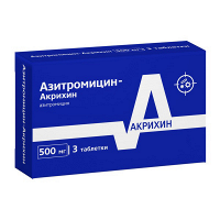 Азитромицин-Акрихин таблетки 500мг фото