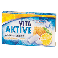 VitaAktive жевательная резинка без сахара со вкусом лимона с медом фото