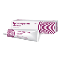Троксерутин Вертекс гель 2% 50г фото