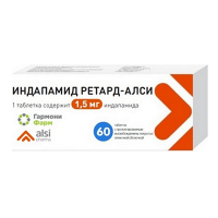 Индапамид ретард-АЛСИ таблетки 1.5мг фото