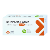 Топирамат-АЛСИ таблетки 25мг фото