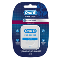 Зубная нить "Oral-B" Pro-Expert Clinic Line прохладная мята 25м фото