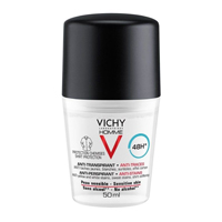 VICHY "Homme" дезодорант 48 часов против пятен шариковый 50мл фото