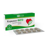 Корвалол Фито таблетки 1,16мг+28мг+16,4мг фото