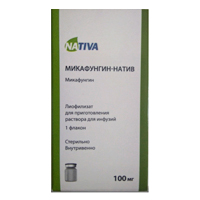 Микафунгин-натив лиофилизат для инъекций 100мг фото