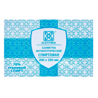 Салфетки антисептические "М.К.Асептика" спиртовые 200х250мм фото