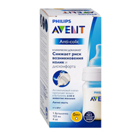 Philips AVENT бутылочка Anti-colic для кормления 125мл (SCF810/17) фото