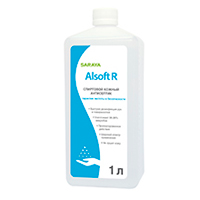 Средство дезинфицирующее "Alsoft R" кожный антисептик 1л фото