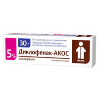 Диклофенак-Акос гель 5% 30г фото