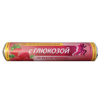 Аскорбинка кислота аскорбиновая с глюкозой (БлокАС) "Vitateka" таблетки со вкусом малины массой 2,9г фото