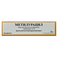 Метилурацил мазь 10% 30г фото