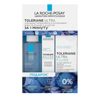 La Roche-Posay "Toleriane" набор Ultra (мицеллярная вода 50мл, флюид 40мл, уход для кожи вокруг глаз 2мл) фото