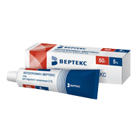 Кетопрофен-Вертекс гель 5% 50г фото