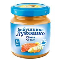 Рагу "Бабушкино лукошко" овощное с семгой 100г фото