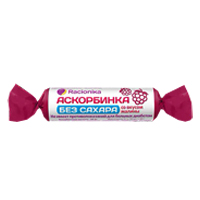 Рационика Аскорбинка без сахара при диабете таблетки со вкусом малины 3г фото