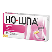 Но-шпа Дуо таблетки 40мг+500мг фото
