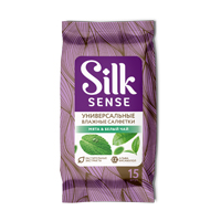 Silk Sense салфетки Белый чай и мята влажные фото