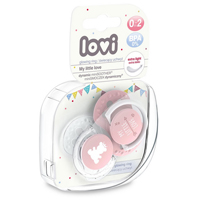 Соска-пустышка "Lovi" My Little Love динамическая силиконовая для девочек 0-2 месяцев (22/847) фото