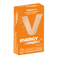 VitUmnus "Energy Complex+" Витаминно-минеральный комплекс Энергия таблетки 1570мг фото