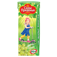 Сады Придонья сок яблочно-виноградный 200мл фото
