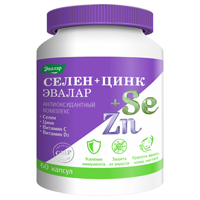 Эвалар "Селен+Цинк" капсулы 0,75г фото