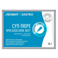 Леовит Gastro суп пюре овощной с травами и овсянкой 15г фото