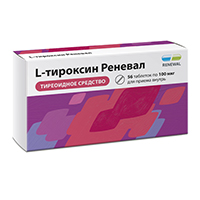 L-тироксин Реневал таблетки 100мкг фото