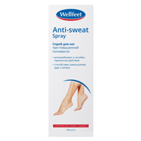 WellFeet спрей для ног при повышенной потливости 100мл фото