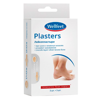 WellFeet пластырь мозольный гидроколлоидный набор (3,7х5,5см и 2х6,5см) фото