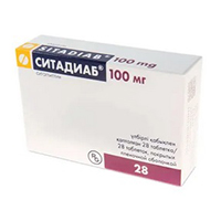 Ситадиаб таблетки 100мг фото