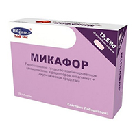 Микафор таблетки 12,5мг+80мг фото