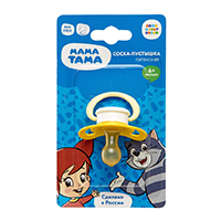 Соска-пустышка "Мама Тама" латексная классическая 6+ "Тама-Тама" желтая фото