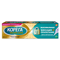 Корега Экстра сила крем для фиксации зубных протезов "Максимальная фиксация+Прилегание" 40г фото
